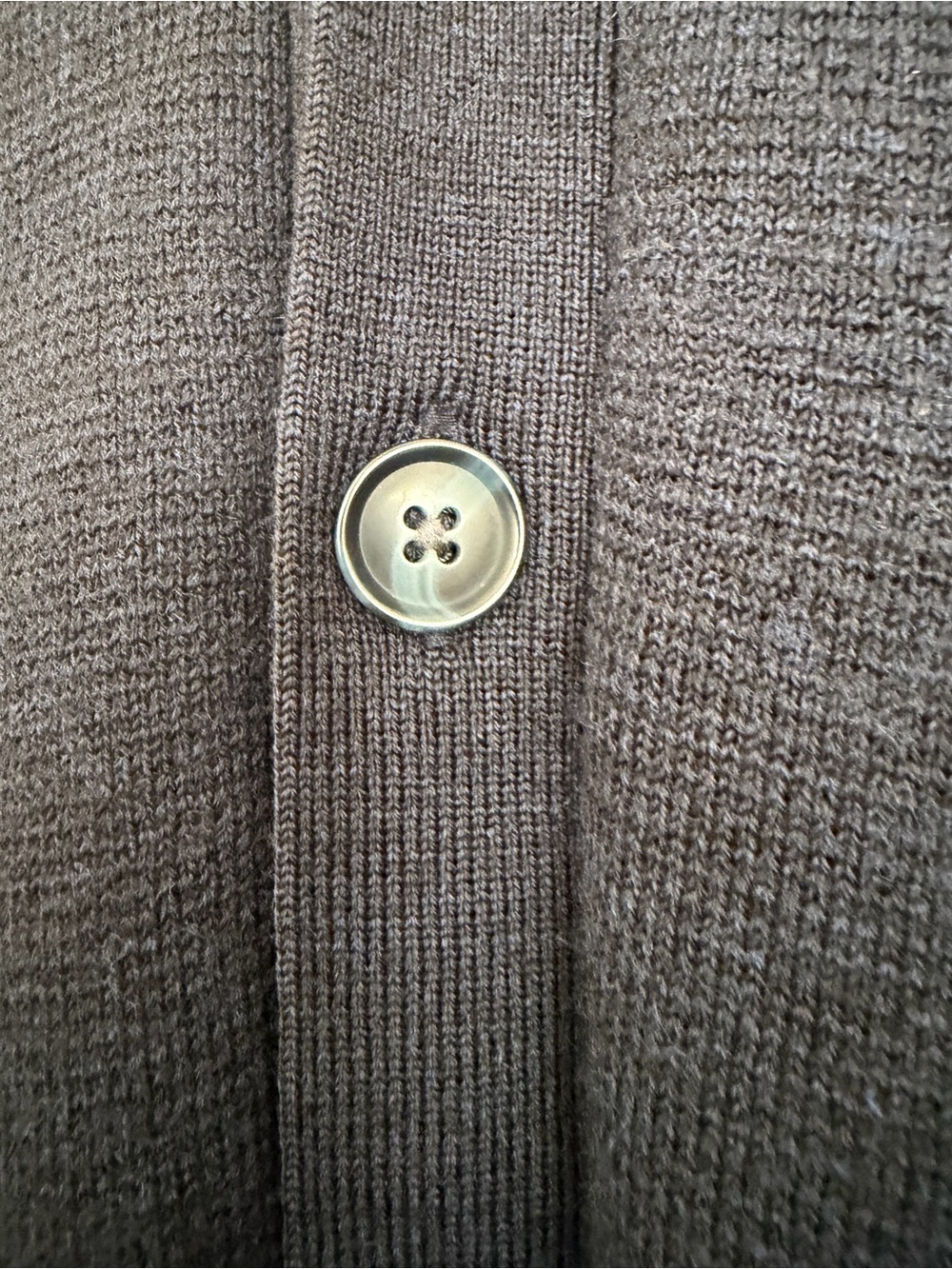 Club Monaco Navy Button-Up V-Neck Cardigan 💯 Wool - Picture 3 of 6